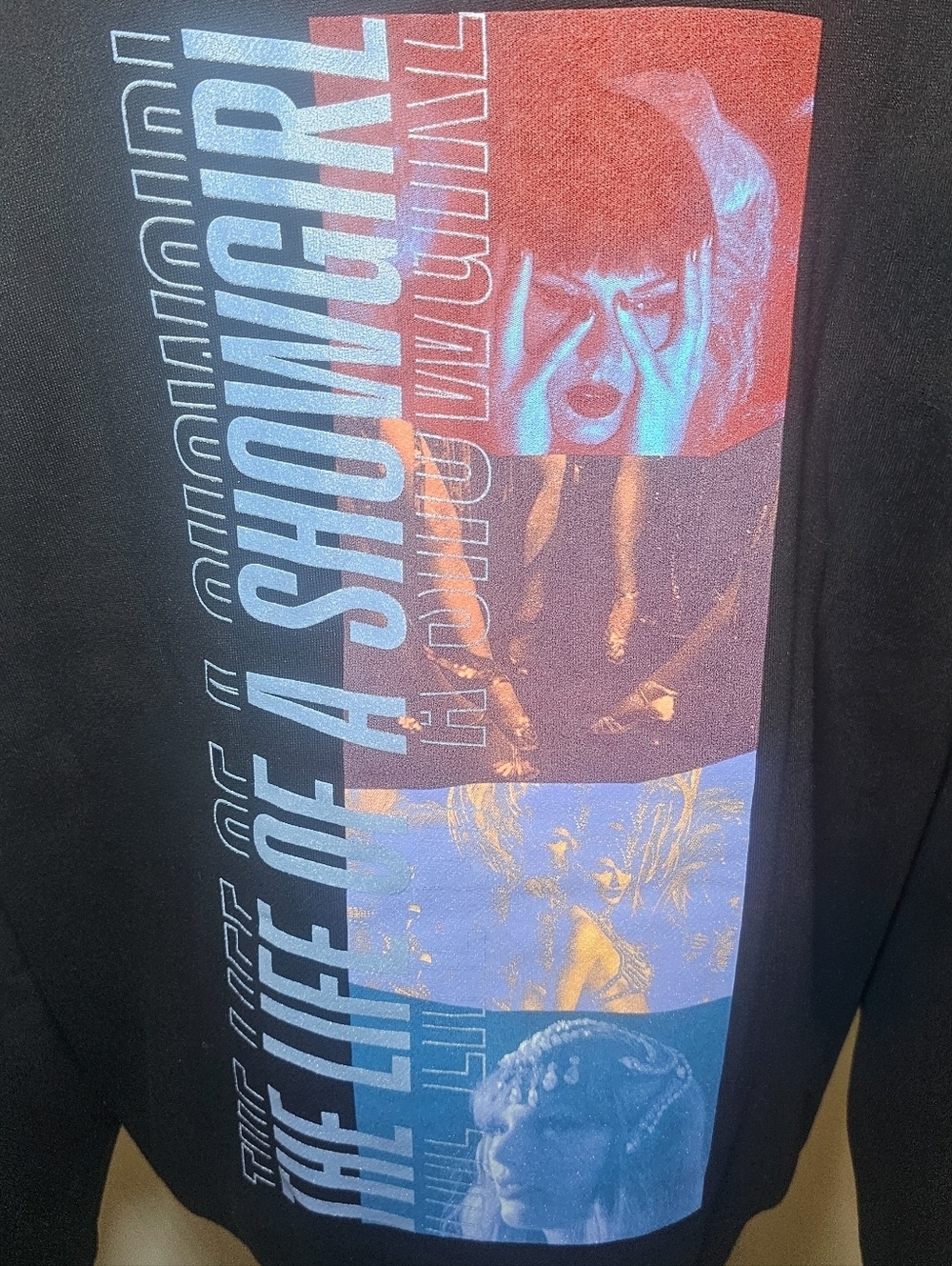 Taylor Swift The Life of a Showgirl Graphic Sweatshirt Black Oversized Crewneck - Picture 5 of 7